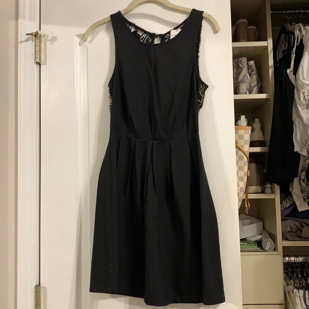 Sugar lips size xs black dress with lace back